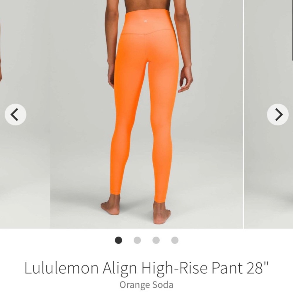 COPY - Lululemon Align Leggings - orange soda